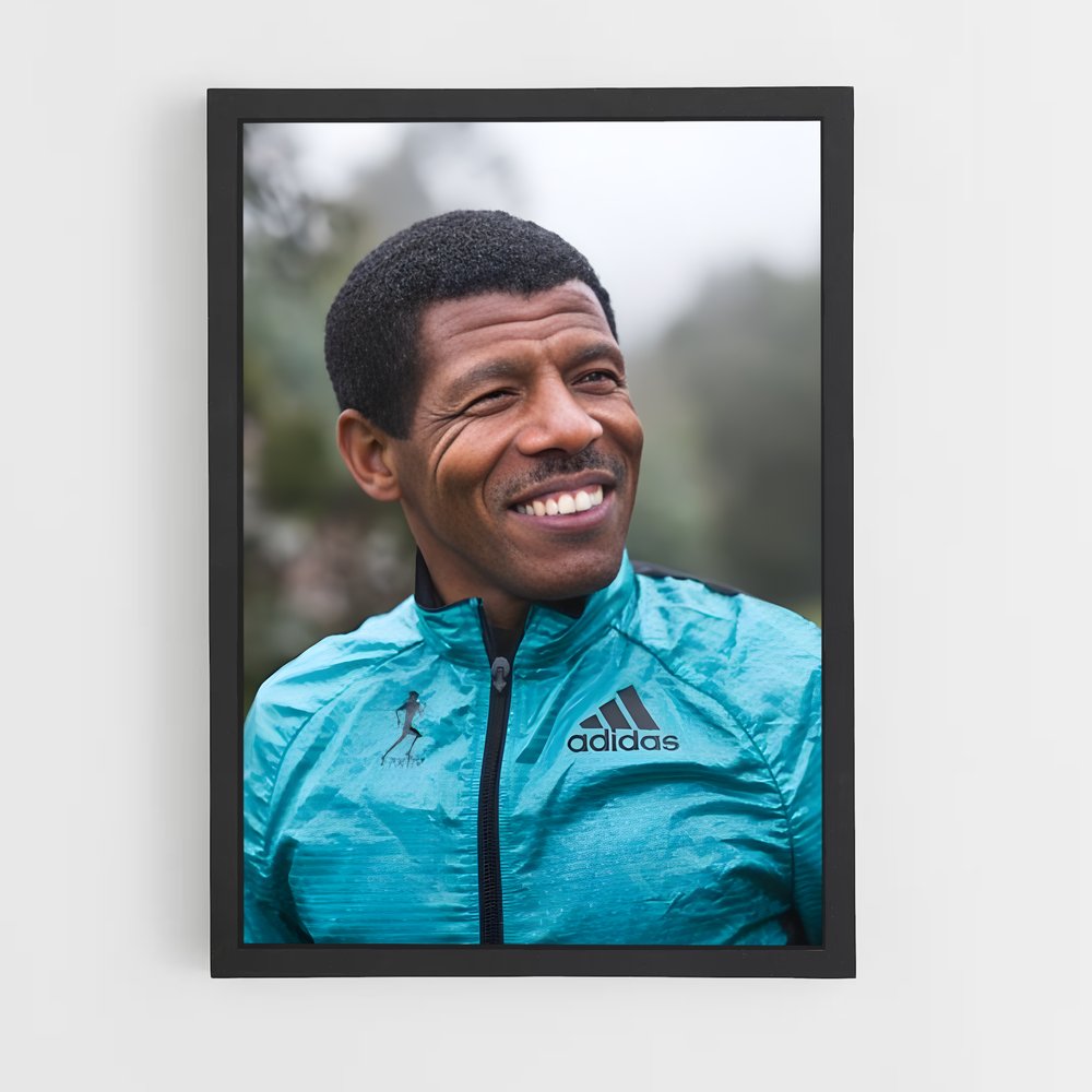 Poster Sourire de Coureur – affiche Athlétisme (vue 2)